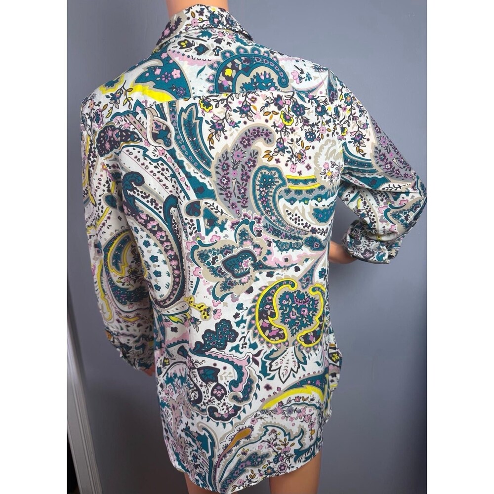 Talbots Button Up Top Size Small Lightweight Whit… - image 2